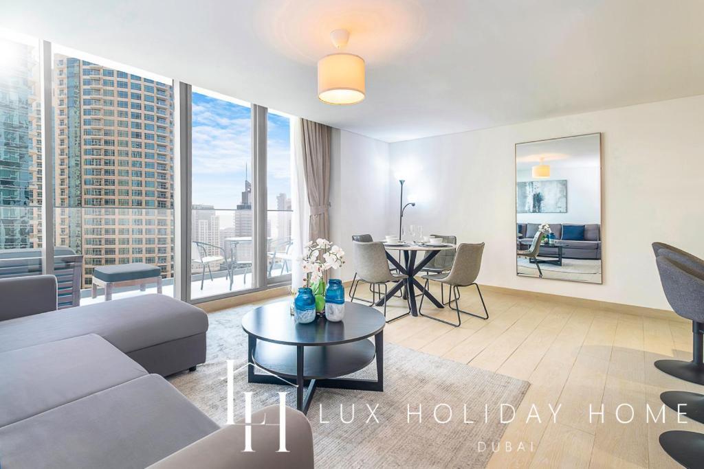 Lux Contemporary Suite With Full Marina View 6 Дубай Экстерьер фото
