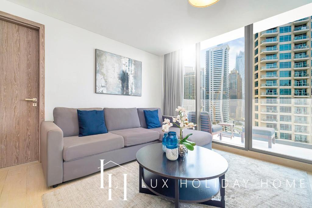 Lux Contemporary Suite With Full Marina View 6 Дубай Экстерьер фото