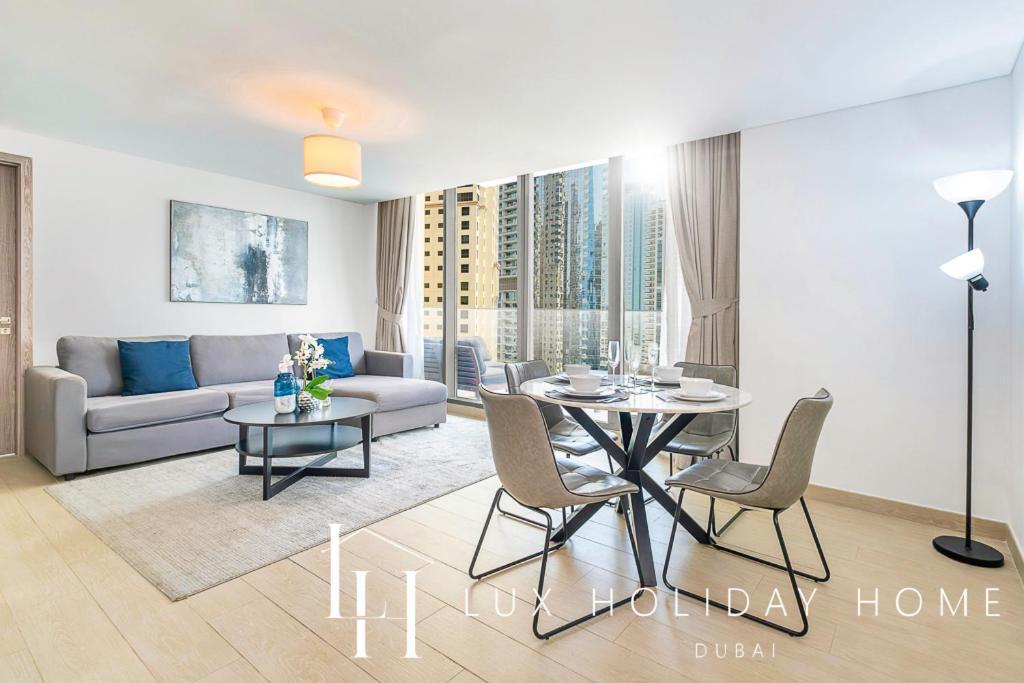 Lux Contemporary Suite With Full Marina View 6 Дубай Экстерьер фото