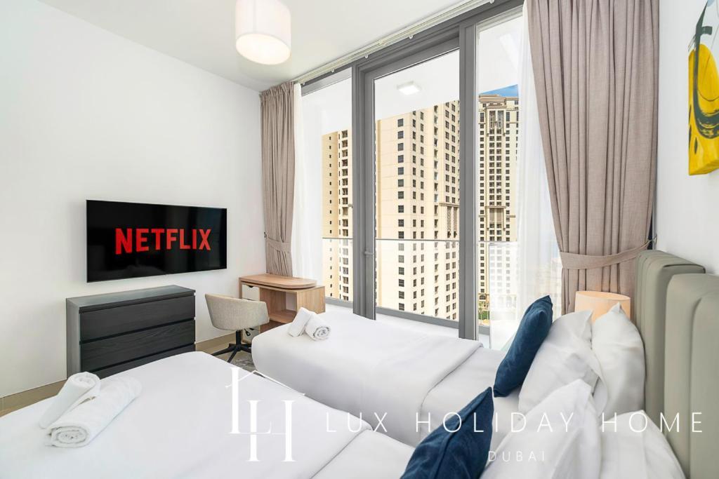 Lux Contemporary Suite With Full Marina View 6 Дубай Экстерьер фото
